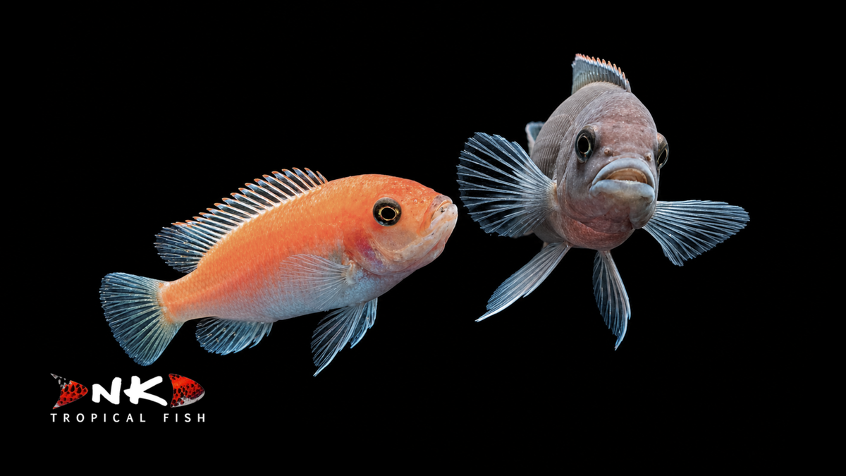 Zebrabuntbarsch blau-rot ENZ 4 cm