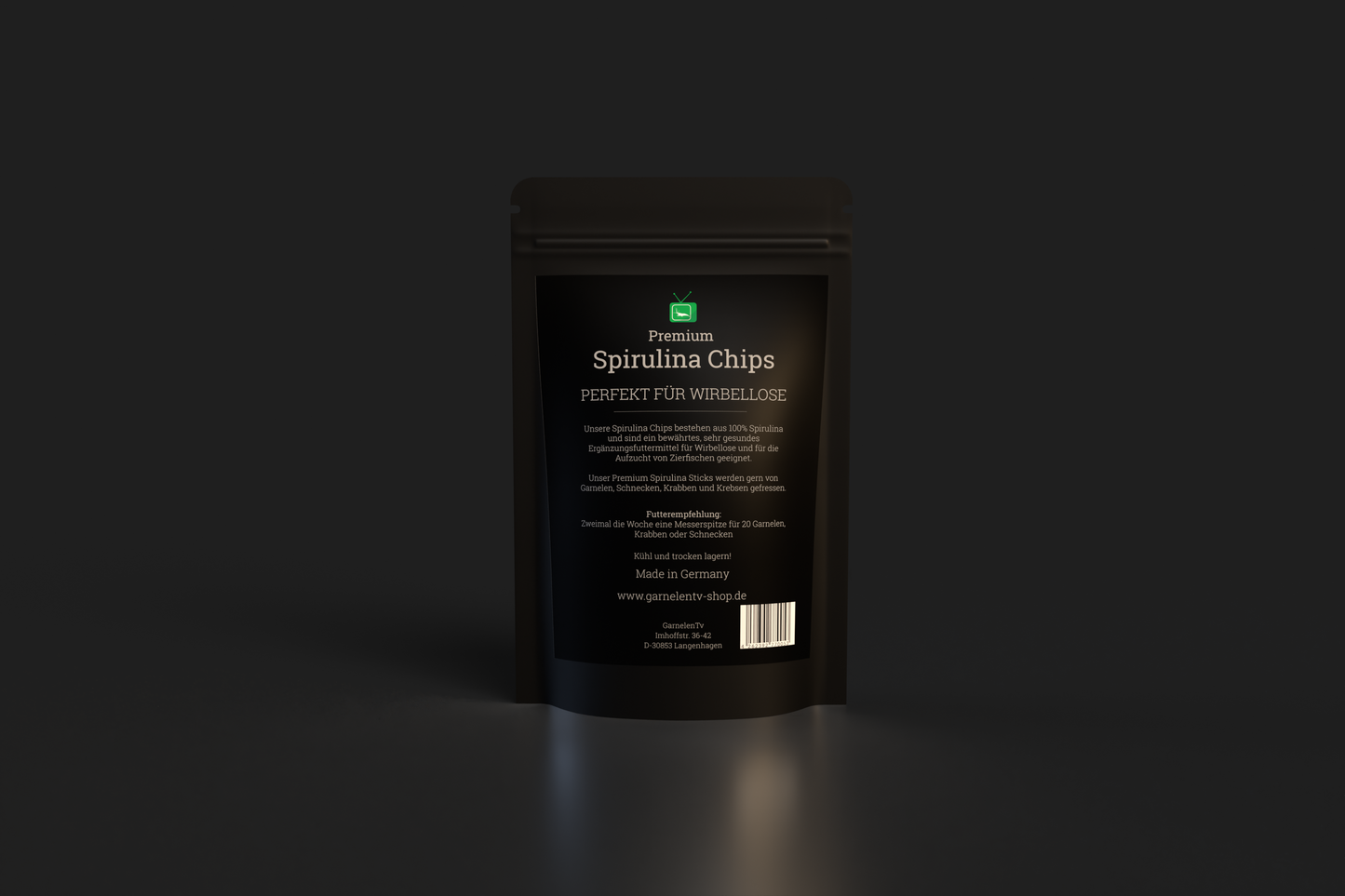 GarnelenTv - Premium Spirulina Chips 50 g